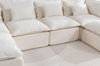 Oversized Modular Sectional Sofa with Wide & Deep Seat.