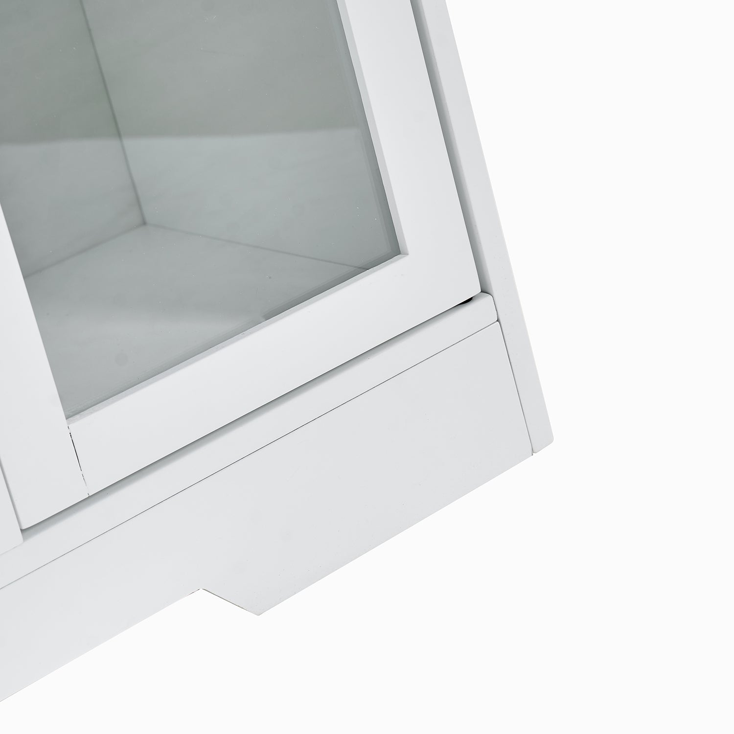 Sideboard Buffet Cabinet, 51' Large Kitchen Storage Cabinet with Drawers, Doors and Adjustable Shelves, Farmhouse Wooden Coffee Bar for Kitchen, White