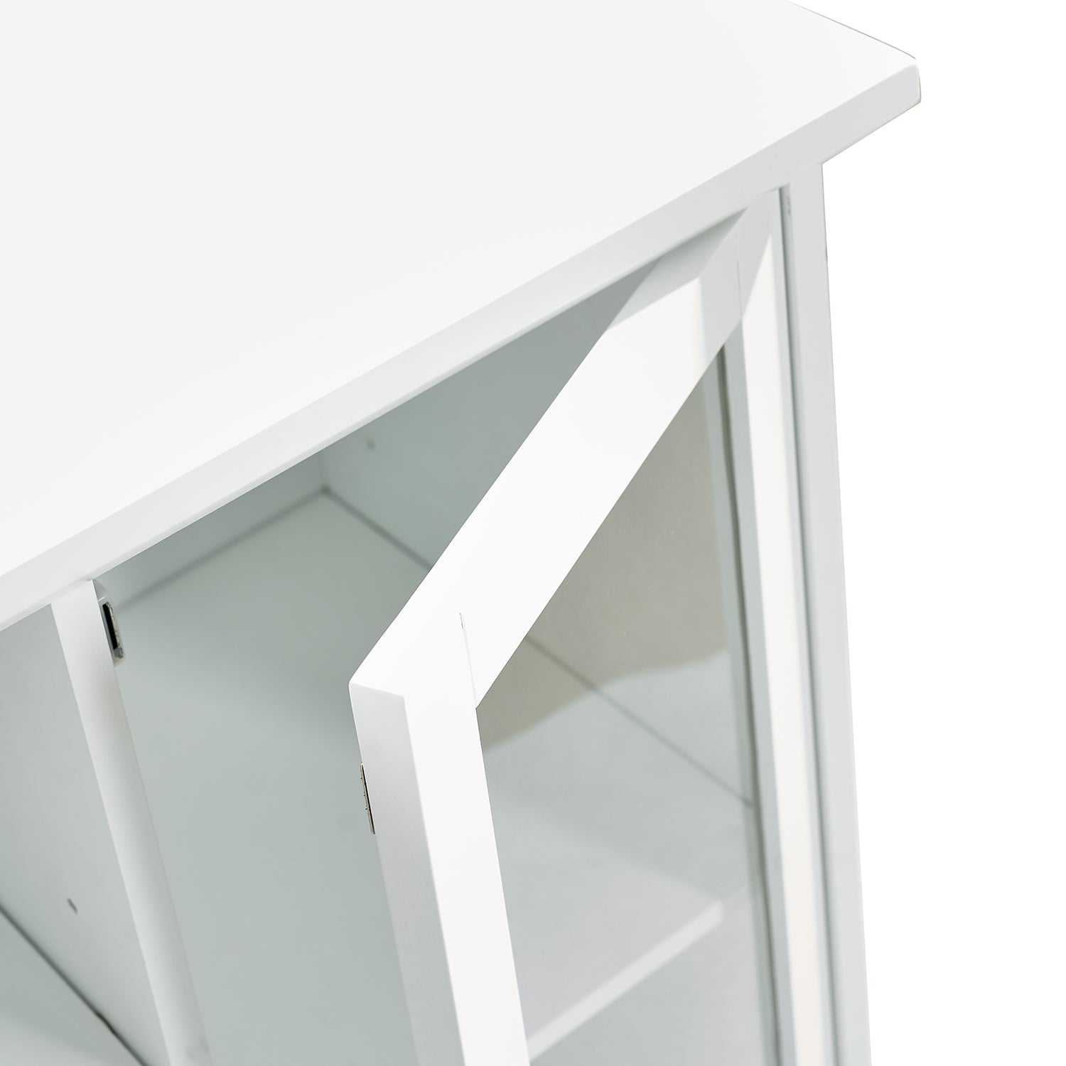 Sideboard Buffet Cabinet, 51' Large Kitchen Storage Cabinet with Drawers, Doors and Adjustable Shelves, Farmhouse Wooden Coffee Bar for Kitchen, White