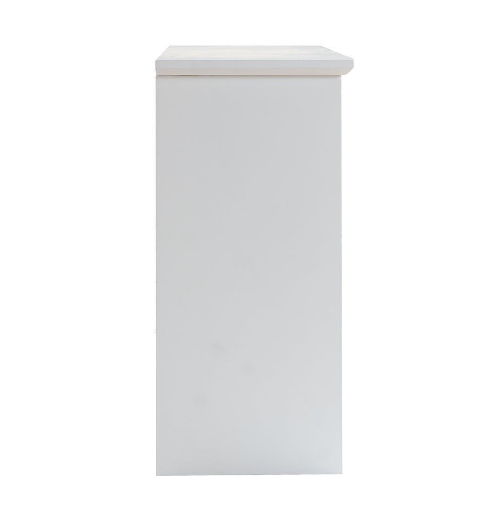 Sideboard Buffet Cabinet, 51' Large Kitchen Storage Cabinet with Drawers, Doors and Adjustable Shelves, Farmhouse Wooden Coffee Bar for Kitchen, White