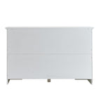 Sideboard Buffet Cabinet, 51' Large Kitchen Storage Cabinet with Drawers, Doors and Adjustable Shelves, Farmhouse Wooden Coffee Bar for Kitchen, White