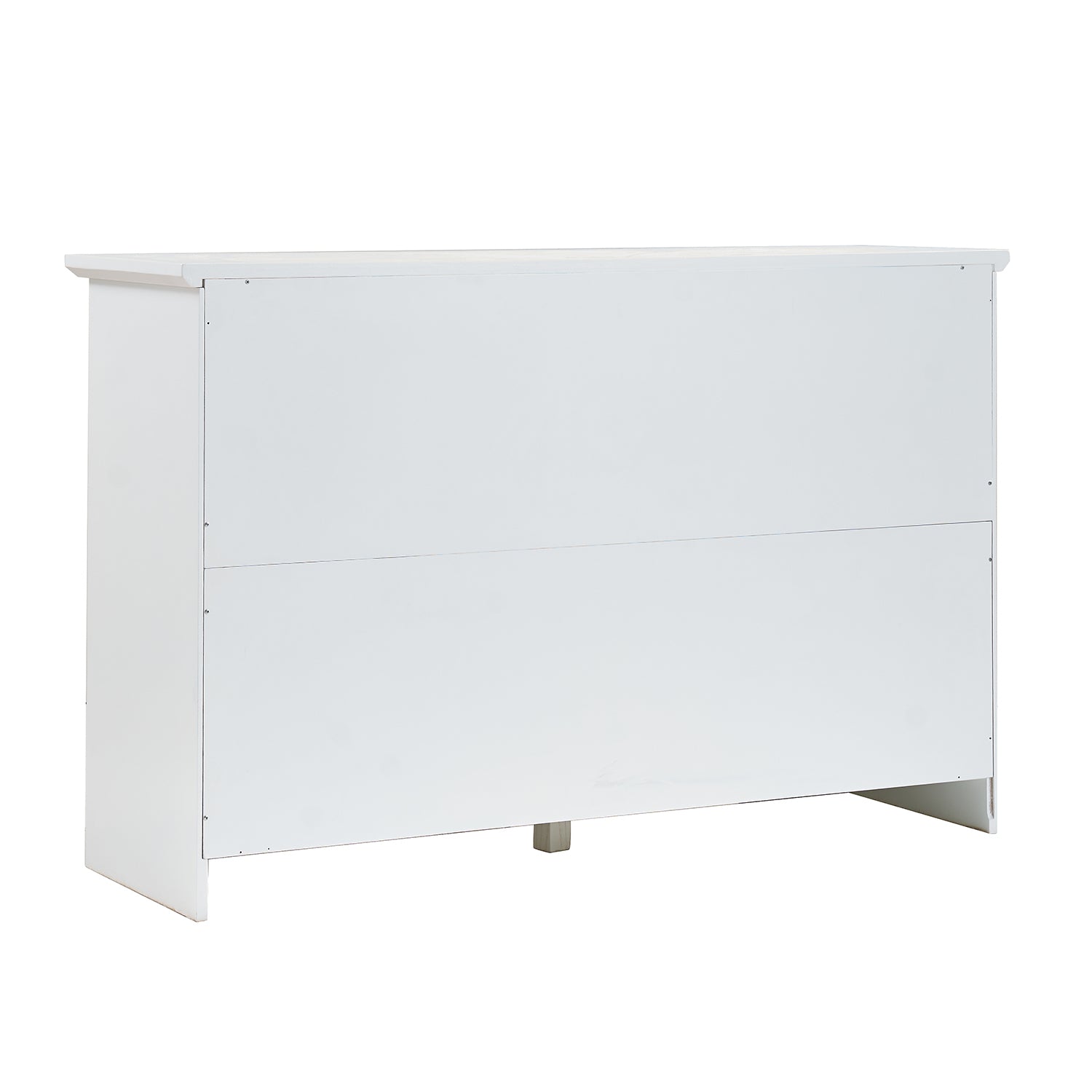 Sideboard Buffet Cabinet, 51' Large Kitchen Storage Cabinet with Drawers, Doors and Adjustable Shelves, Farmhouse Wooden Coffee Bar for Kitchen, White