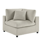Cassandra Modular 3-piece Chofa in Beige with Solid Hardwood Frame and Polyester Upholstery.