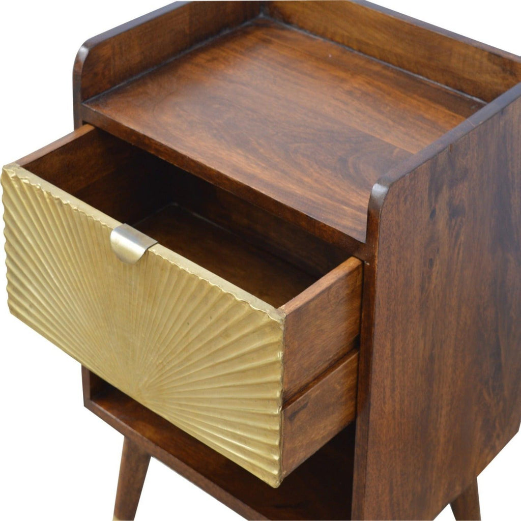 Manila Gold One Drawer nightstand.