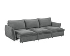 Gray Chenille Sleeper Sofa - Eaden Power Sofa.