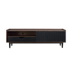 Duane 59' Fluted TV Stand in Black
