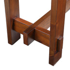 52 inch Sofa Table with Storage Drawers, Mid Century Farmhouse Fluted Console Table with Solid Wood Legs. Entryway Table for Living Room TV, Hallway Entrance Foyer, Cherry