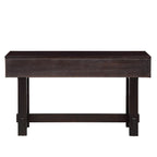 52 inch Sofa Table with Storage Drawers, Mid Century Farmhouse Fluted Console Table with Solid Wood Legs. Entryway Table for Living Room TV, Hallway Entrance Foyer, Espresso