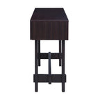 52 inch Sofa Table with Storage Drawers, Mid Century Farmhouse Fluted Console Table with Solid Wood Legs. Entryway Table for Living Room TV, Hallway Entrance Foyer, Espresso