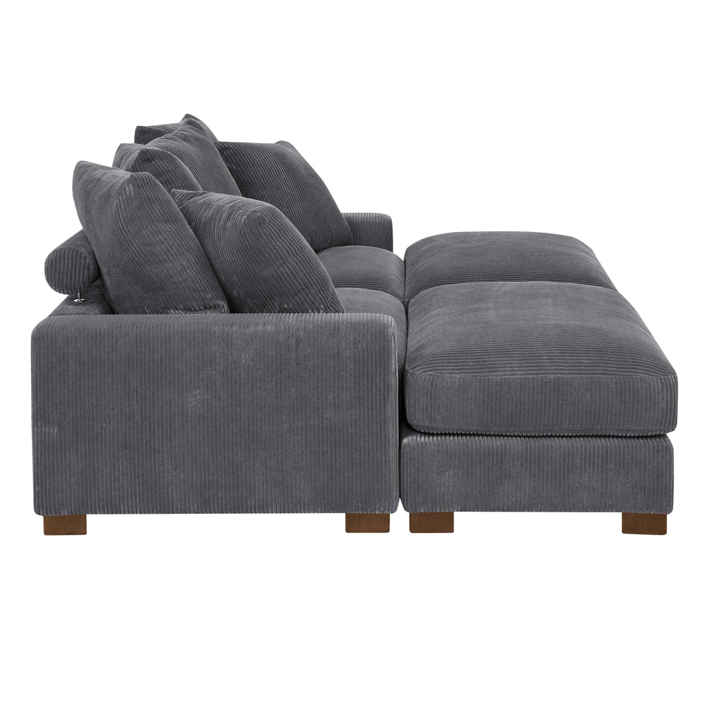 Zaheer 86'' Corduroy Sofa for Living Room.