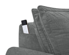 Gray Chenille Sleeper Sofa - Eaden Power Sofa.