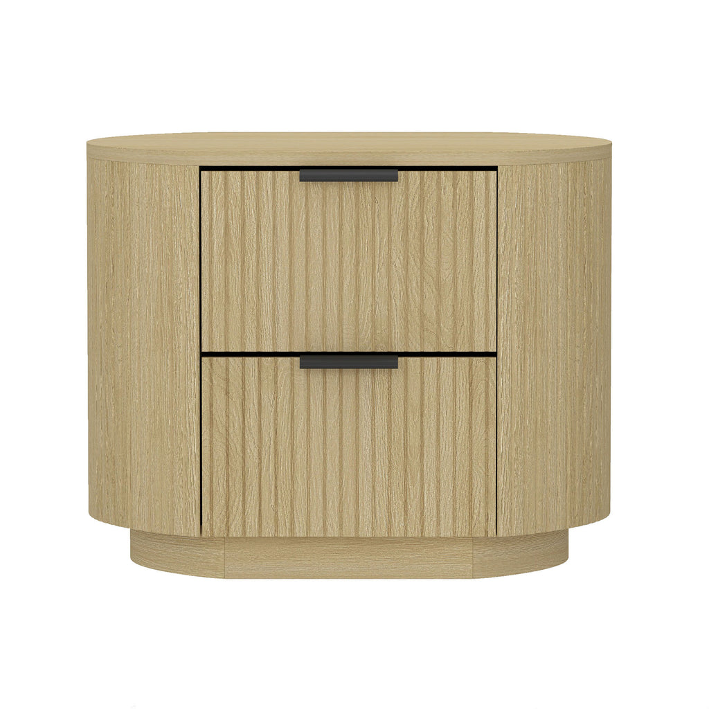 Olivia 27' Nightstand in Natural Oak (2-Drawer)
