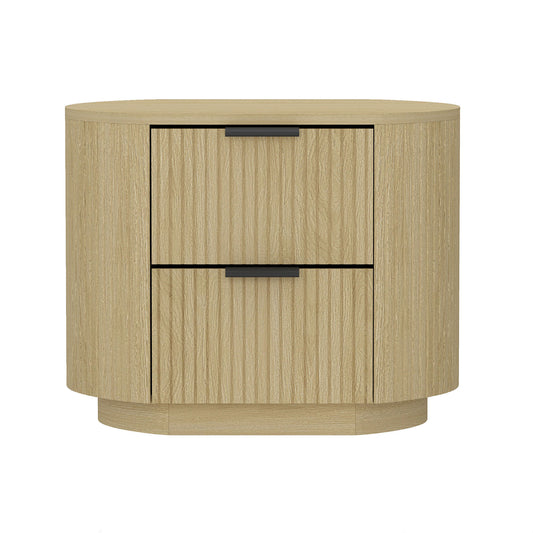 Olivia 27' Nightstand in Natural Oak (2-Drawer)
