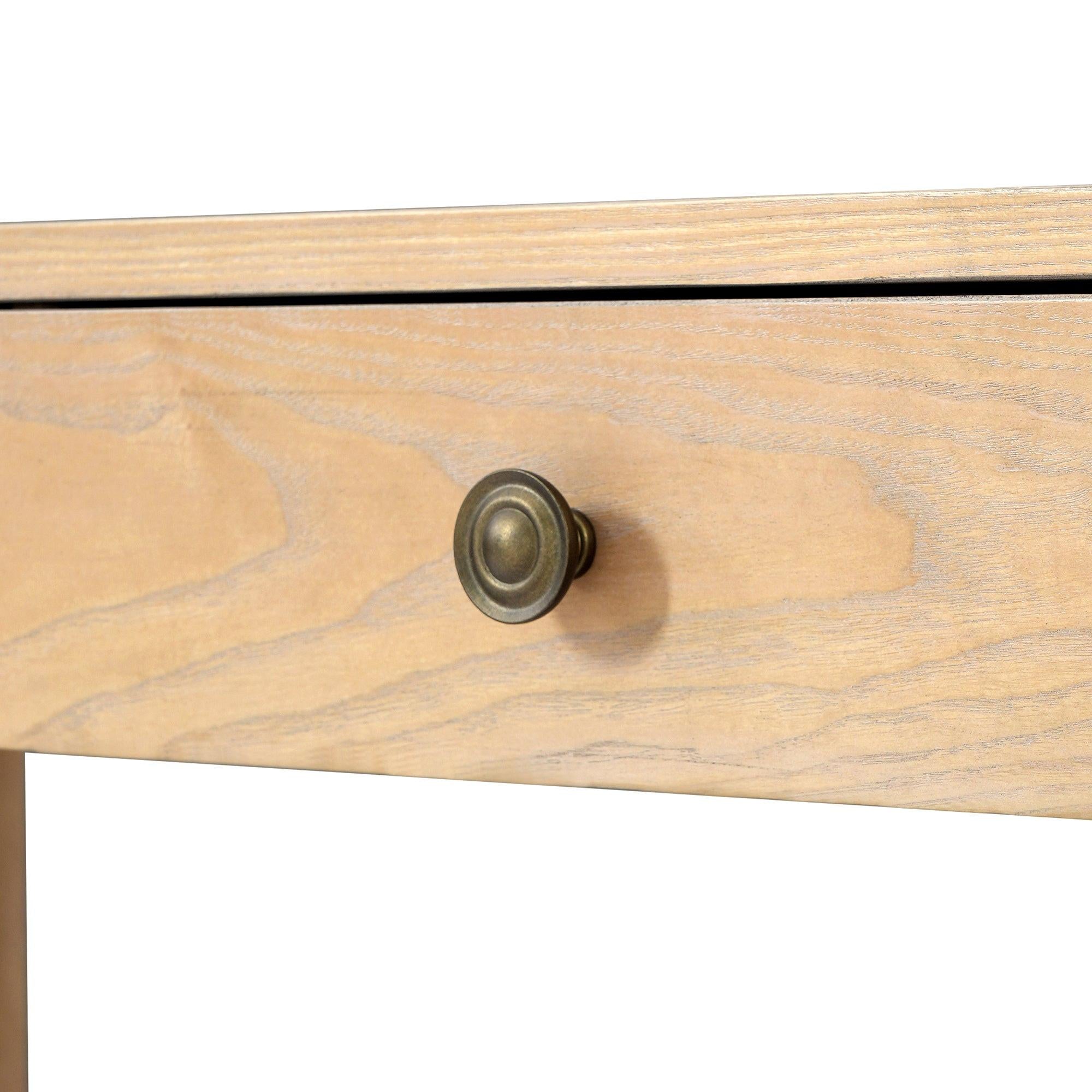 TREXM Rustic Console Table with Drawers for Entryway & Living Room.