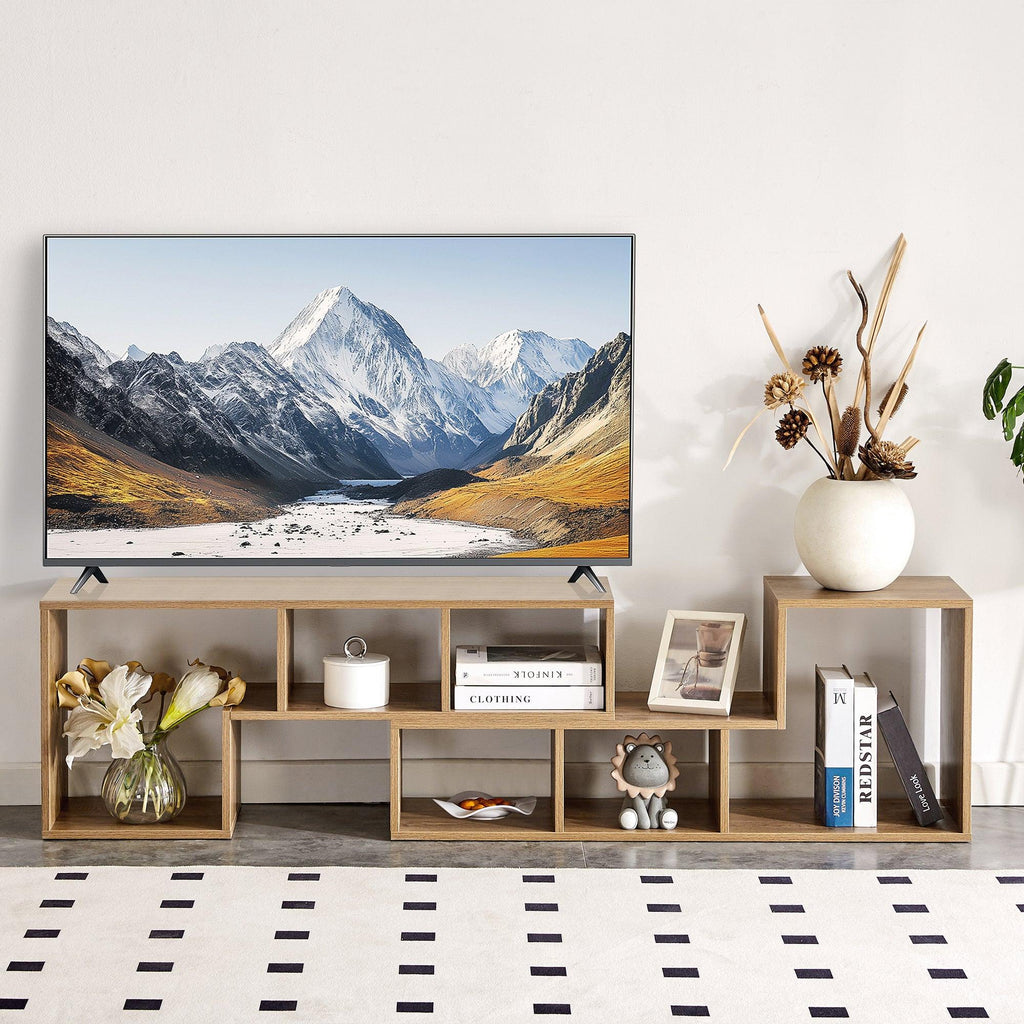 2 Pieces Cube TV Stand for Versatile Living Room Setup.