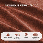 Modern Velvet Sofa Set - Comfy 2 Piece Couch.