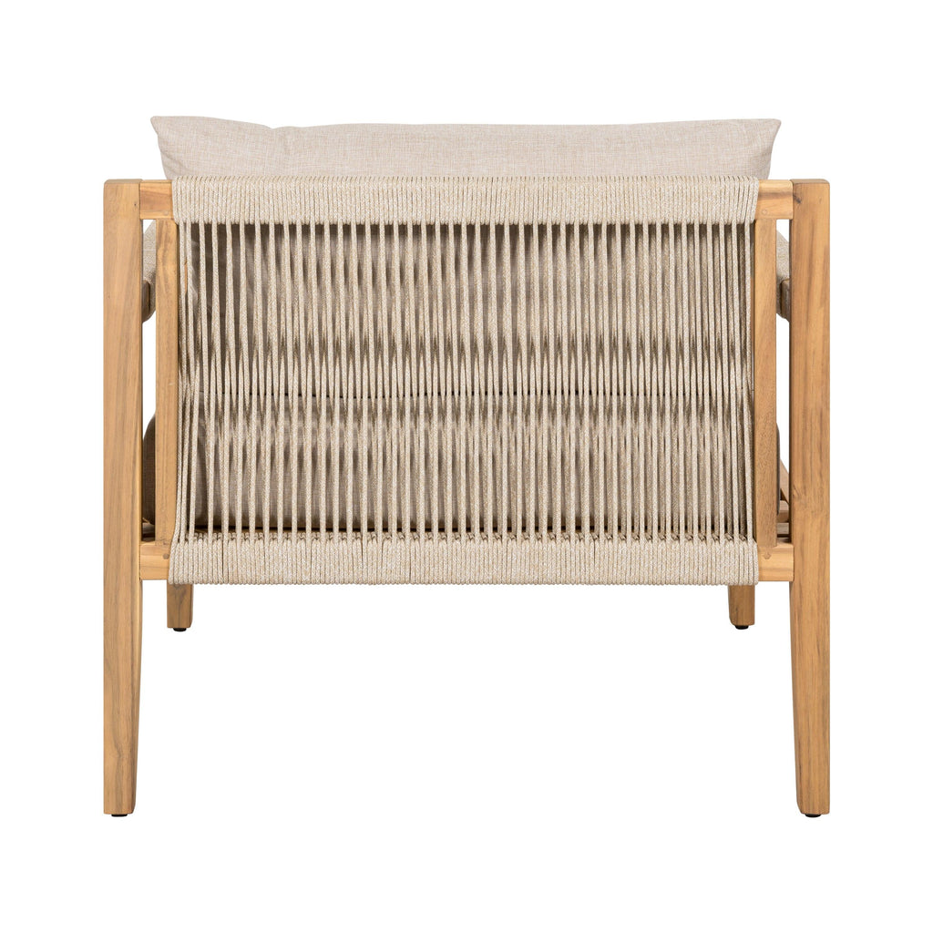 Acacia Wood Outdoor Leisure Chair - Comfortable Patio Seating.