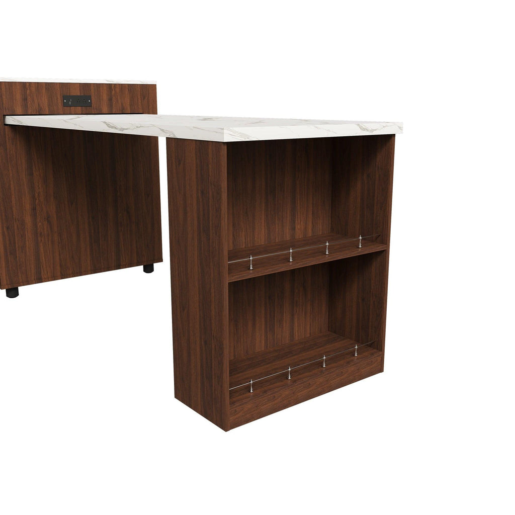 80-inch Expandable Kitchen Island with Dining Table.