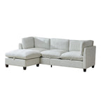 96.5' Sectional Couch with Ottoman for Living Room.