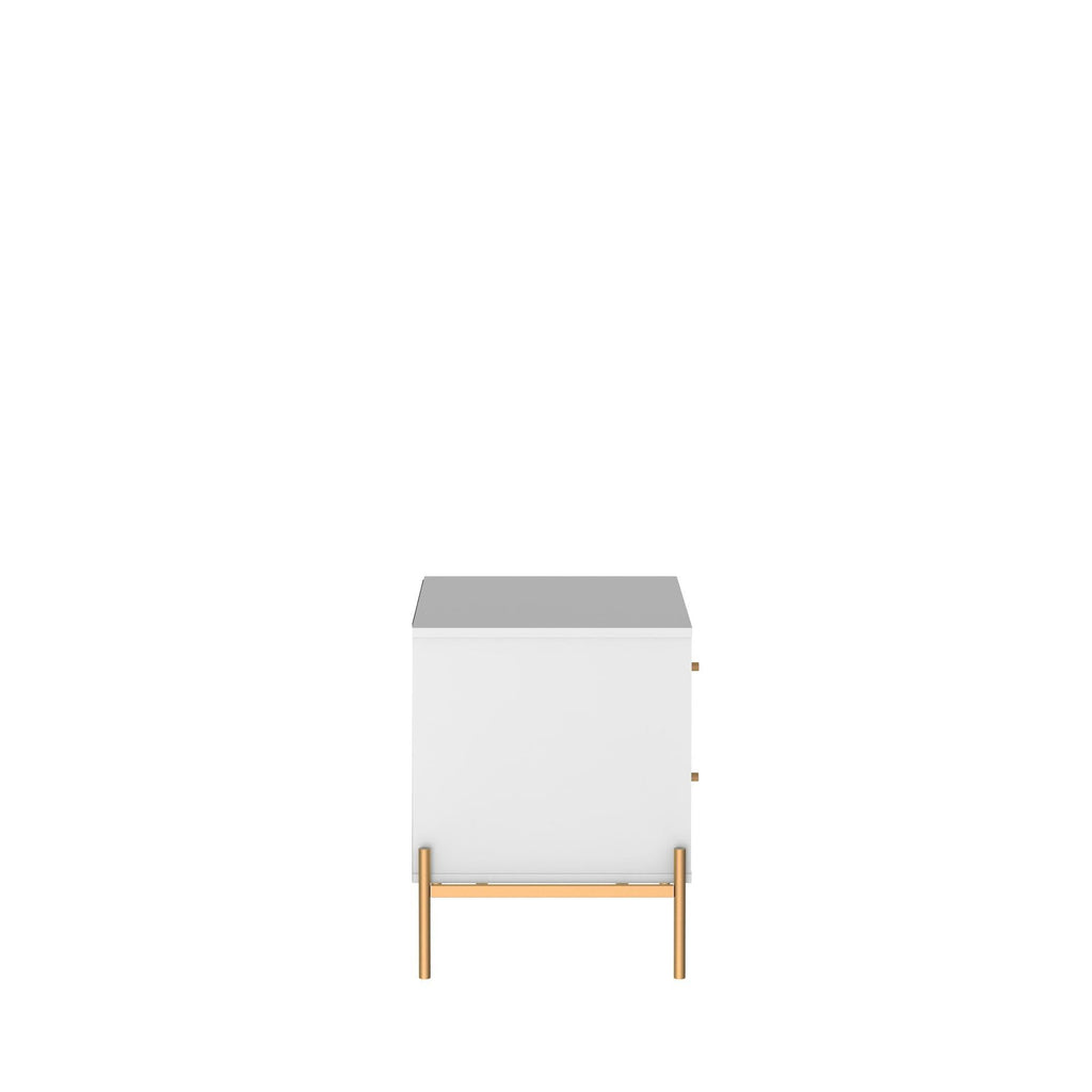 Jasper 25' Nightstand in White (2-Drawer)