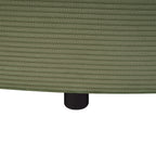 Green Oversized Double Chaise Lounge Sofa with Upholstered Corduroy Fabric, Deep Seat, USB Ports, and Removable Pillows – 102.3'