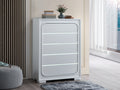 Milan Modern White Wooden Chest with LED Motion Lighting