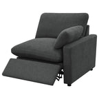 Hollander Dark Grey Modular Power Reclining Sectional.