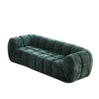 Chenille Foam Sofa - Modern Quilted Design for Comfort.