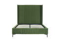 Promenade Upholstered Velvet Full Bed in Moss Green