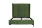 Promenade Upholstered Velvet Full Bed in Moss Green