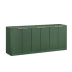 67 Inch Wavy Sideboard Storage Cabinet - Green