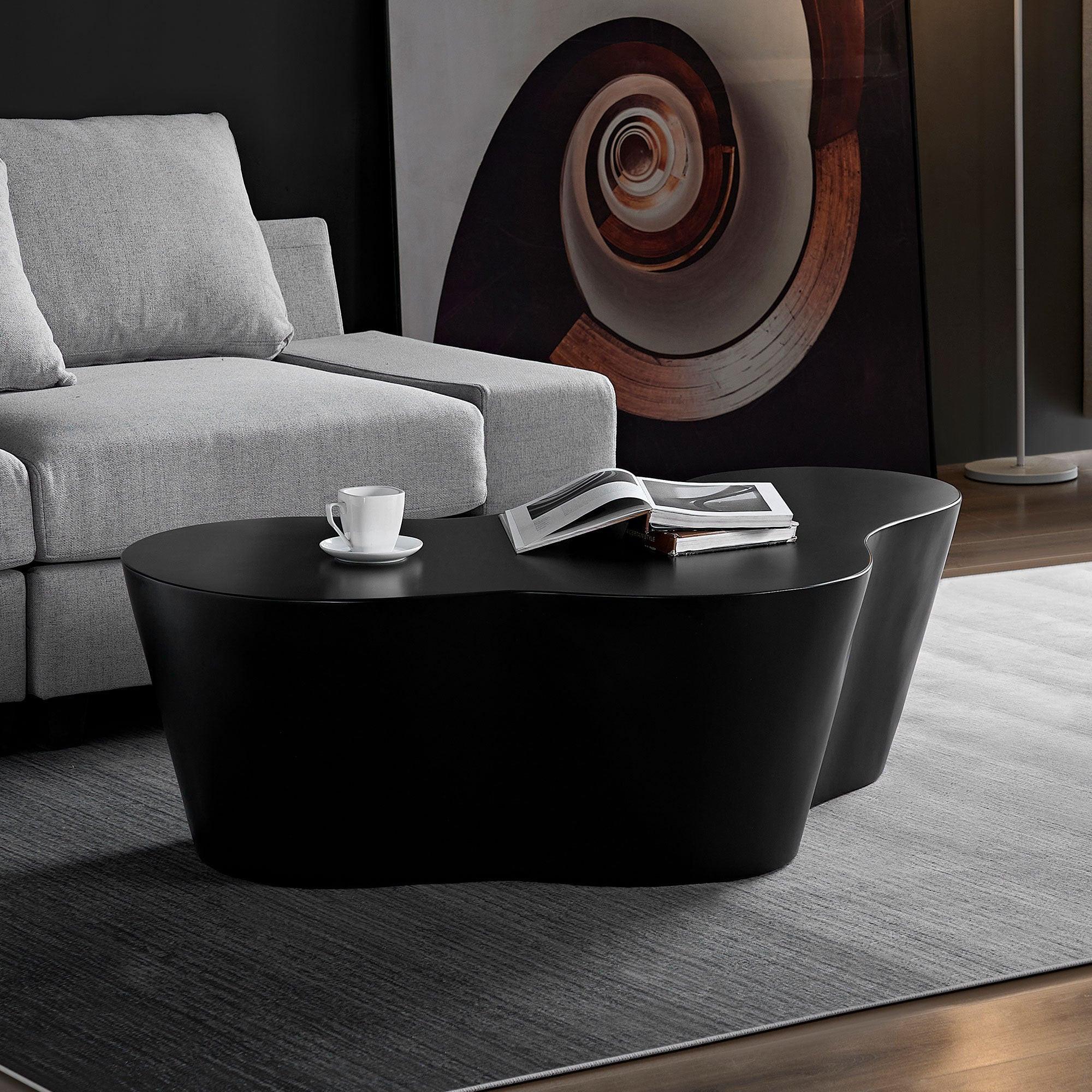 50 Inch Unique Shape Coffee Table for Living Room.
