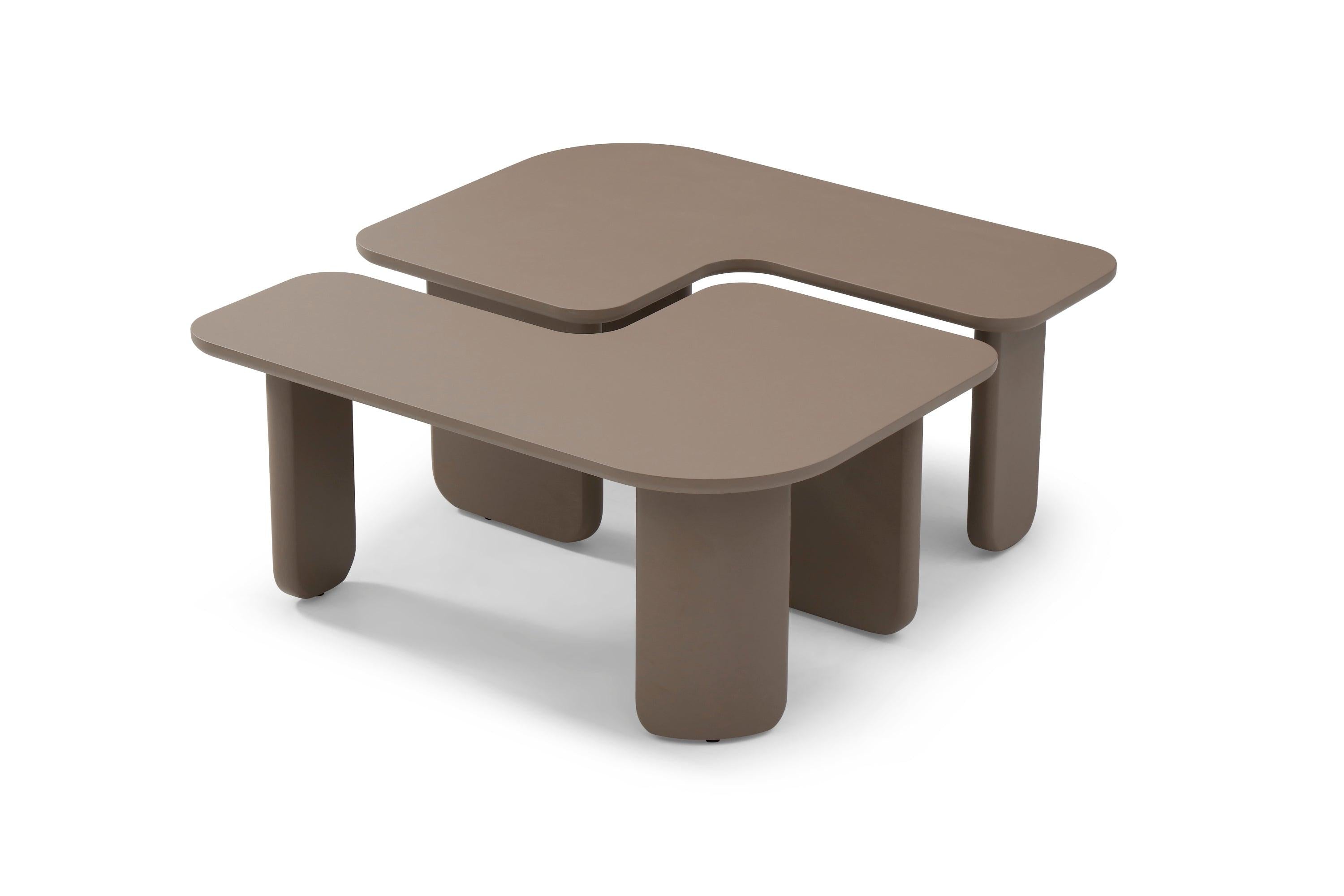 Modern Modular Coffee Table Set - Versatile Design.