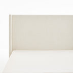 Hosford Upholstered Wingback Bed King - Elegant Design.