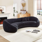 Modern Curved Sofa with Love Heart Design for Living Room.