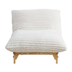 Corduroy Armless Lazy Sofa for Living Rooms & Bedrooms.