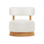 Modern Farmhouse Armless Chair for Living Room and Bedroom.