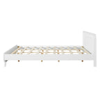 Pine Solid Wood King Size Bed - No Box Spring Needed.