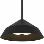 14 inch Diameter Integrated LED Black Pendant.