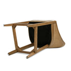 Cane Upholstered Oak Counter Stool - Charleston 27'.