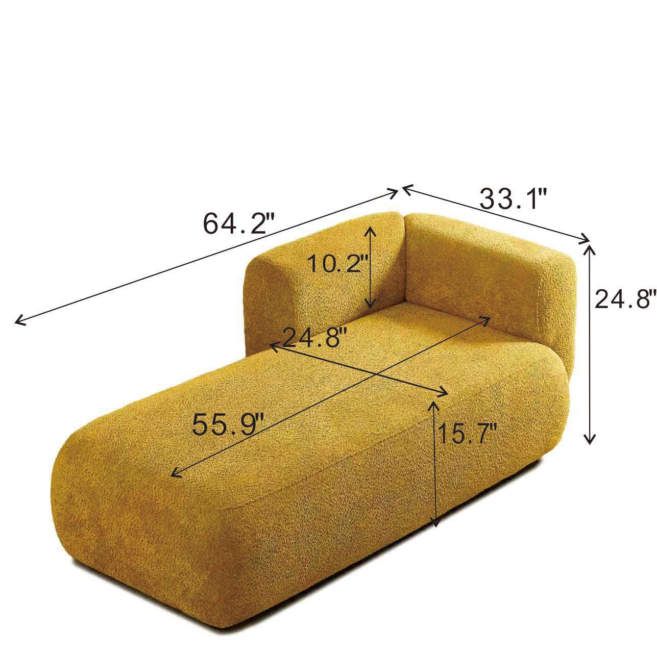 Comfortable Upholstered Chaise Lounge for Modern Spaces.