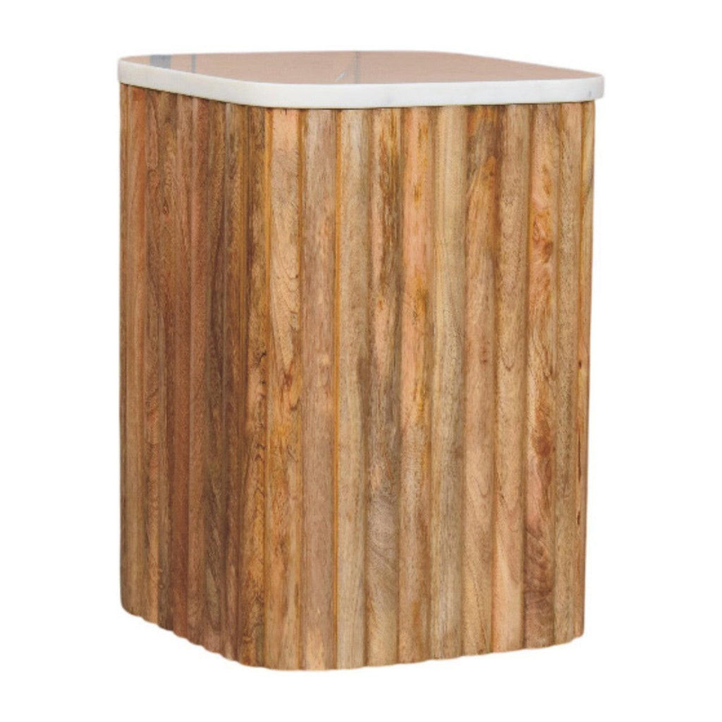 Solid Wood Oak Side Table for Modern Living Spaces.