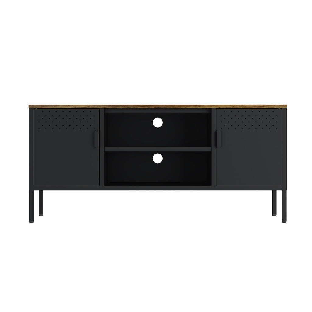 Landen 47' Metal Storage Cabinet in Black