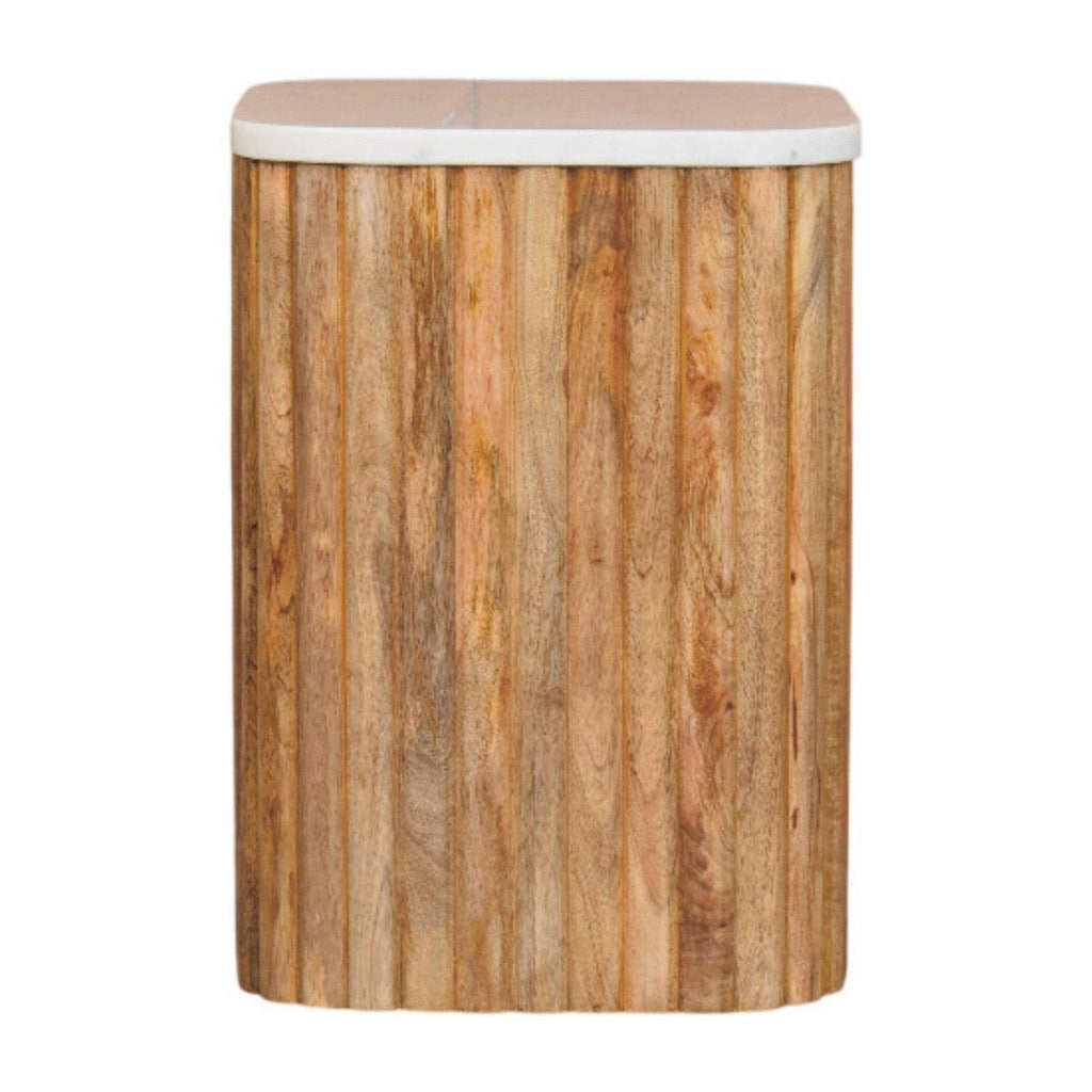Solid Wood Oak Side Table for Modern Living Spaces.