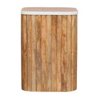 Solid Wood Oak Side Table for Modern Living Spaces.