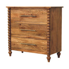 Artisan Furniture Solid Wood Spindle Chest - Classic Storage.