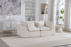 Oversized Modular Sectional Sofa with Ottoman for Living Room.