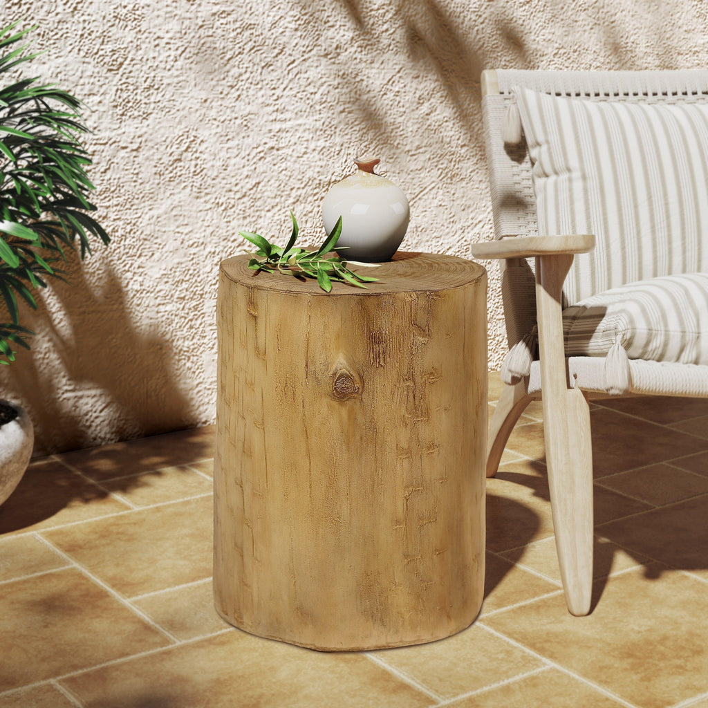 Hand-Painted Outdoor Side Table - Perfect for Any Space.