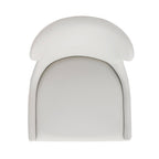 Blair Wood Upholstered Barstool in White.