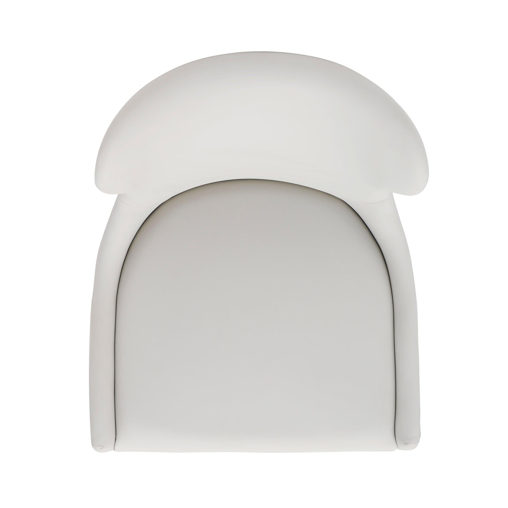 Blair Wood Upholstered Barstool in White.